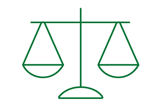 illustration of scales of justice